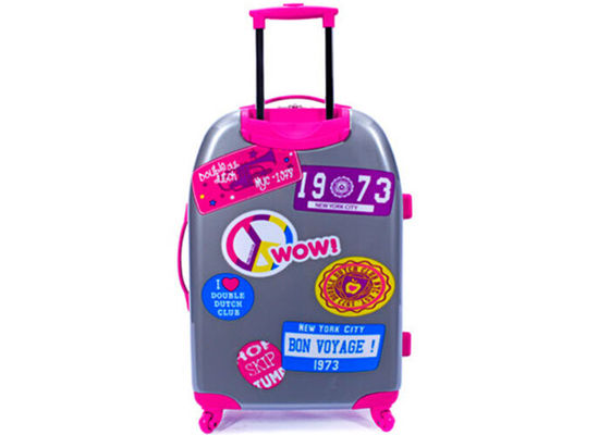 Printing 20 24 inch carry on luggage set with 150D lining Polycarbonate luggage