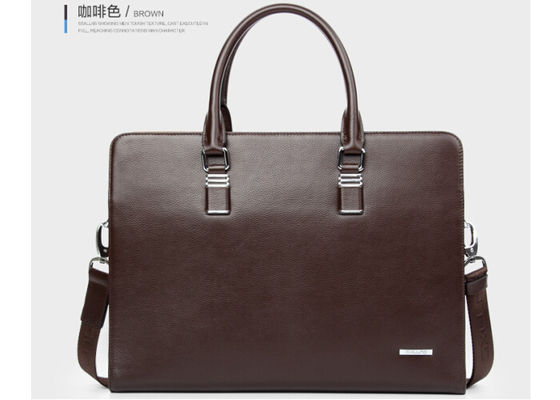Custom Eco - friendly ipad mens leather briefcases & business bags black or dark blue